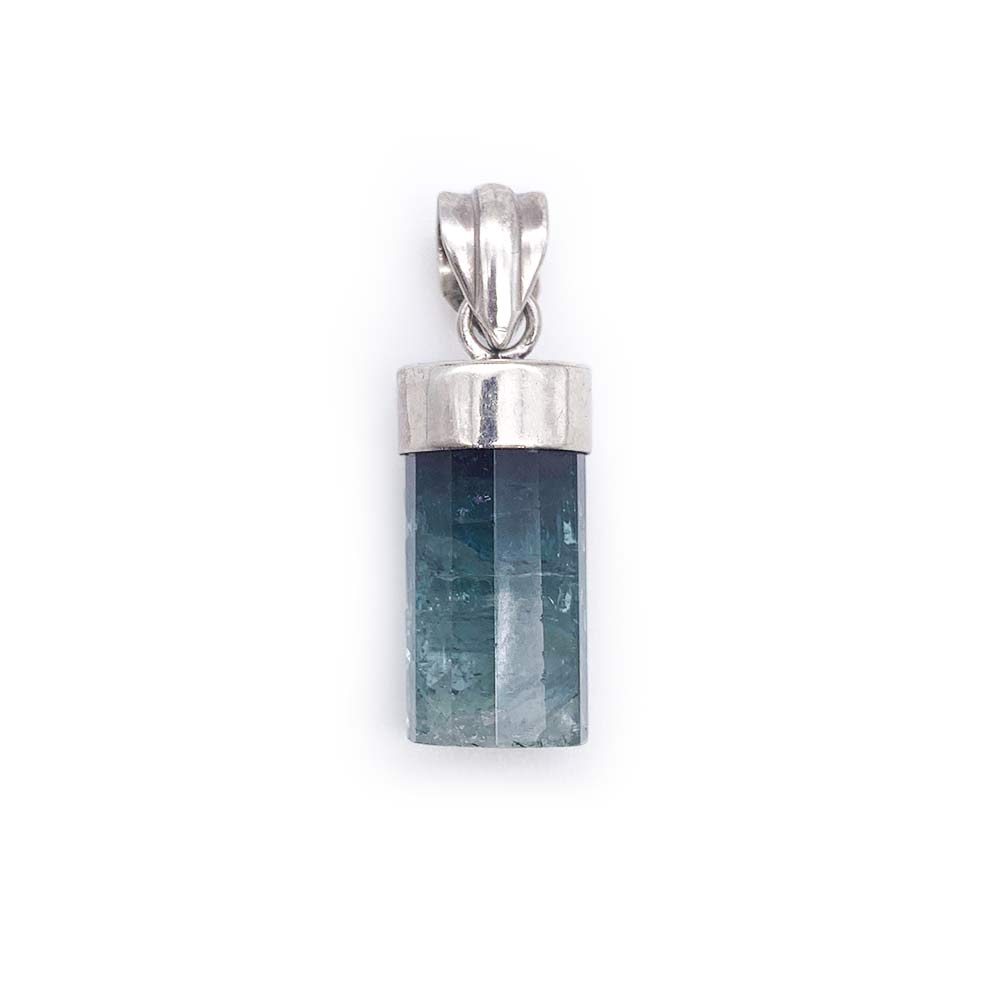Pendentif Tourmaline Verte / Bleue