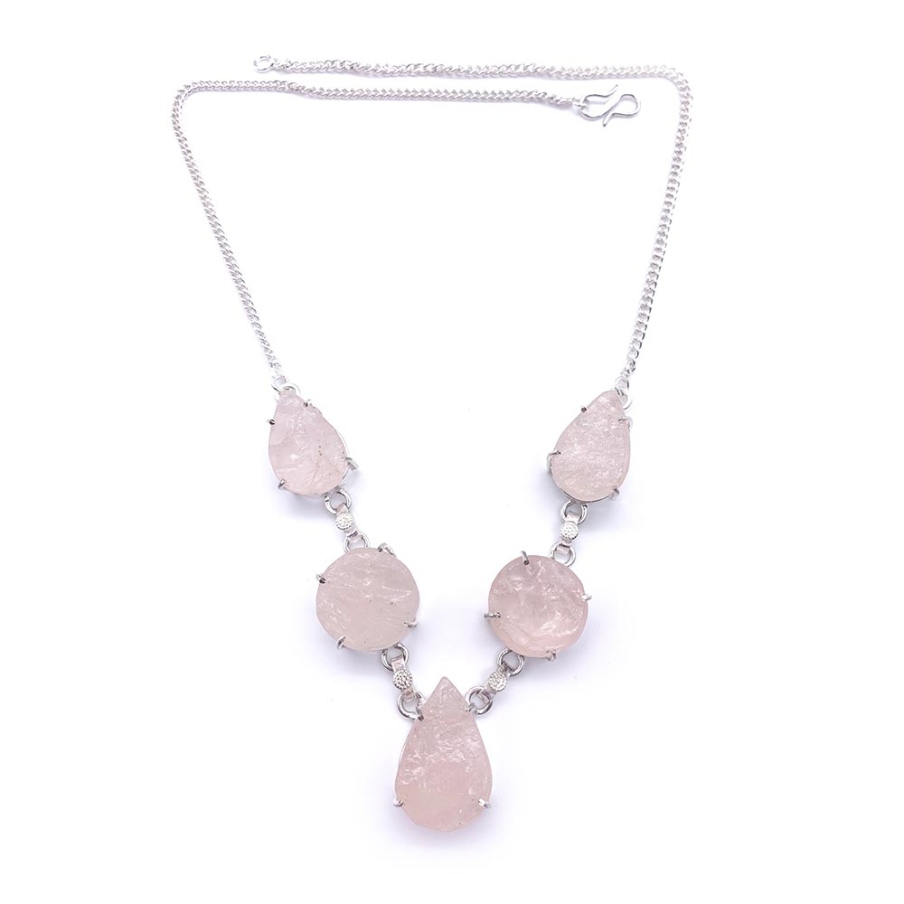 Collier Quartz Rose