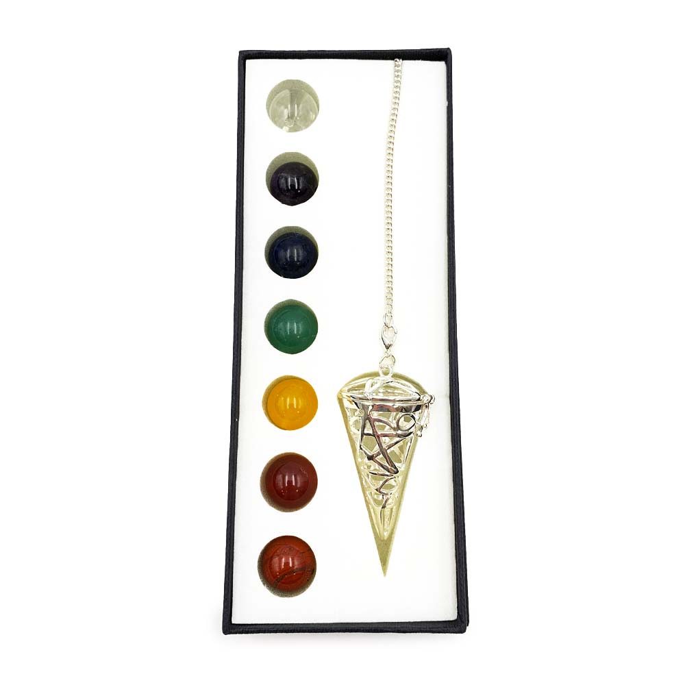 Coffret Pendule - 7 chakras