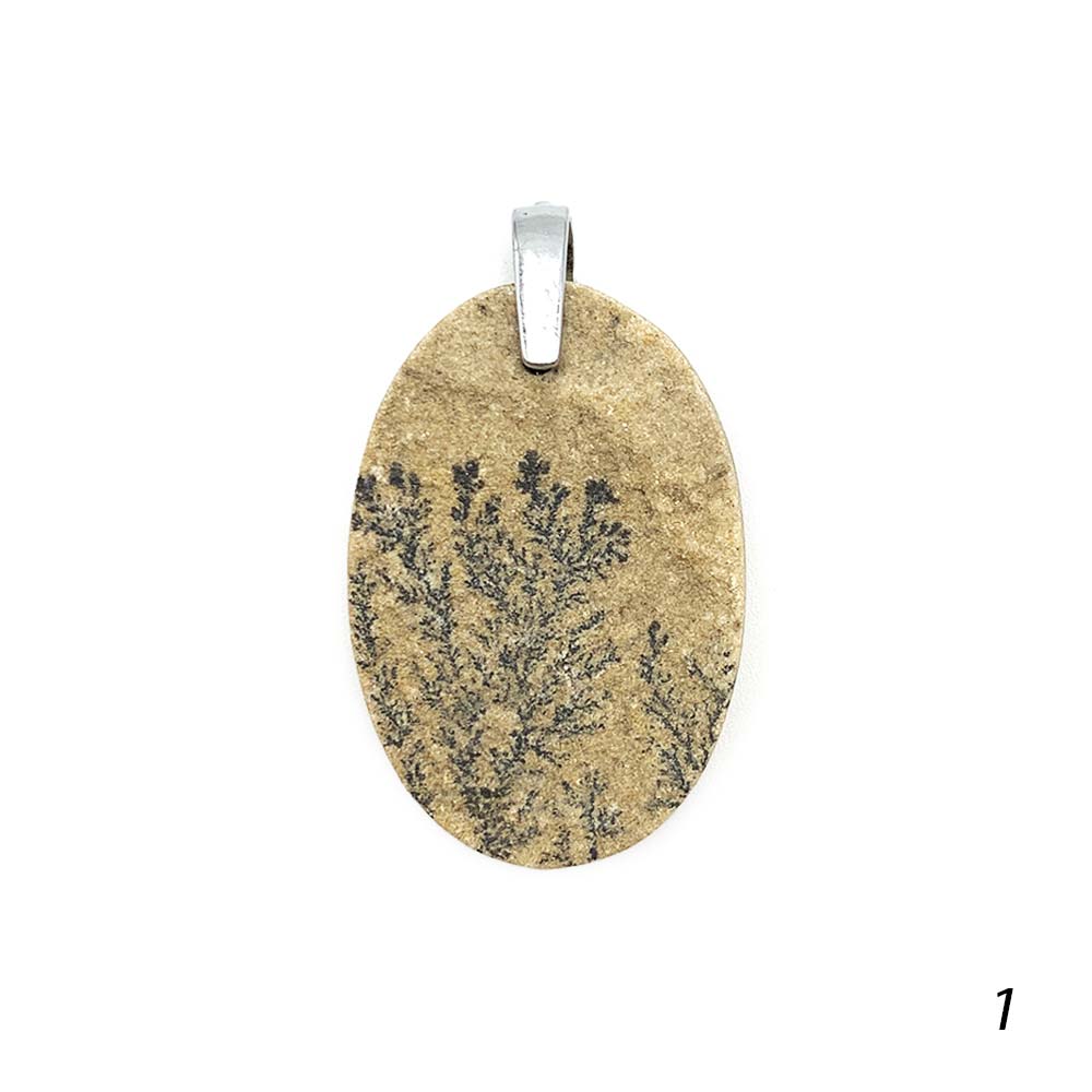 Pendentif Psilomélane Dendrite