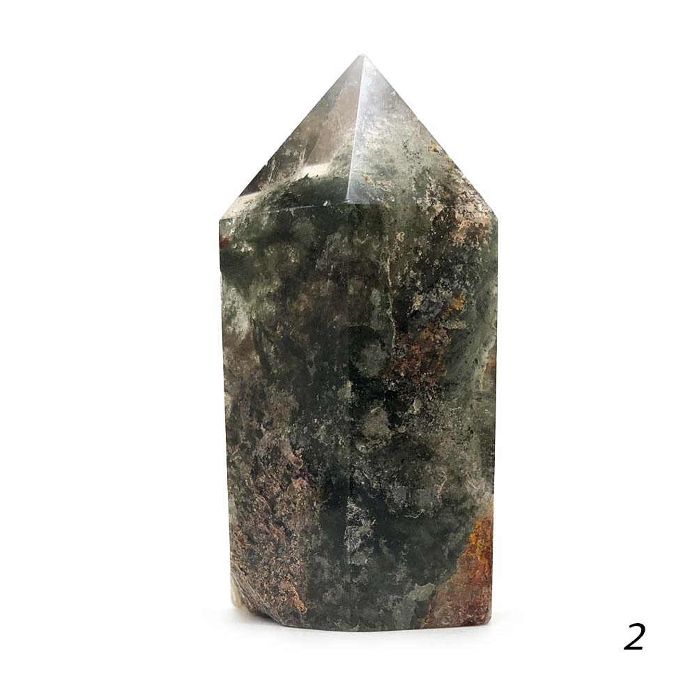 Obélisque en Quartz Lodolite