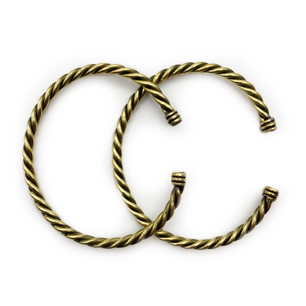 Bracelet torsadé en Laiton