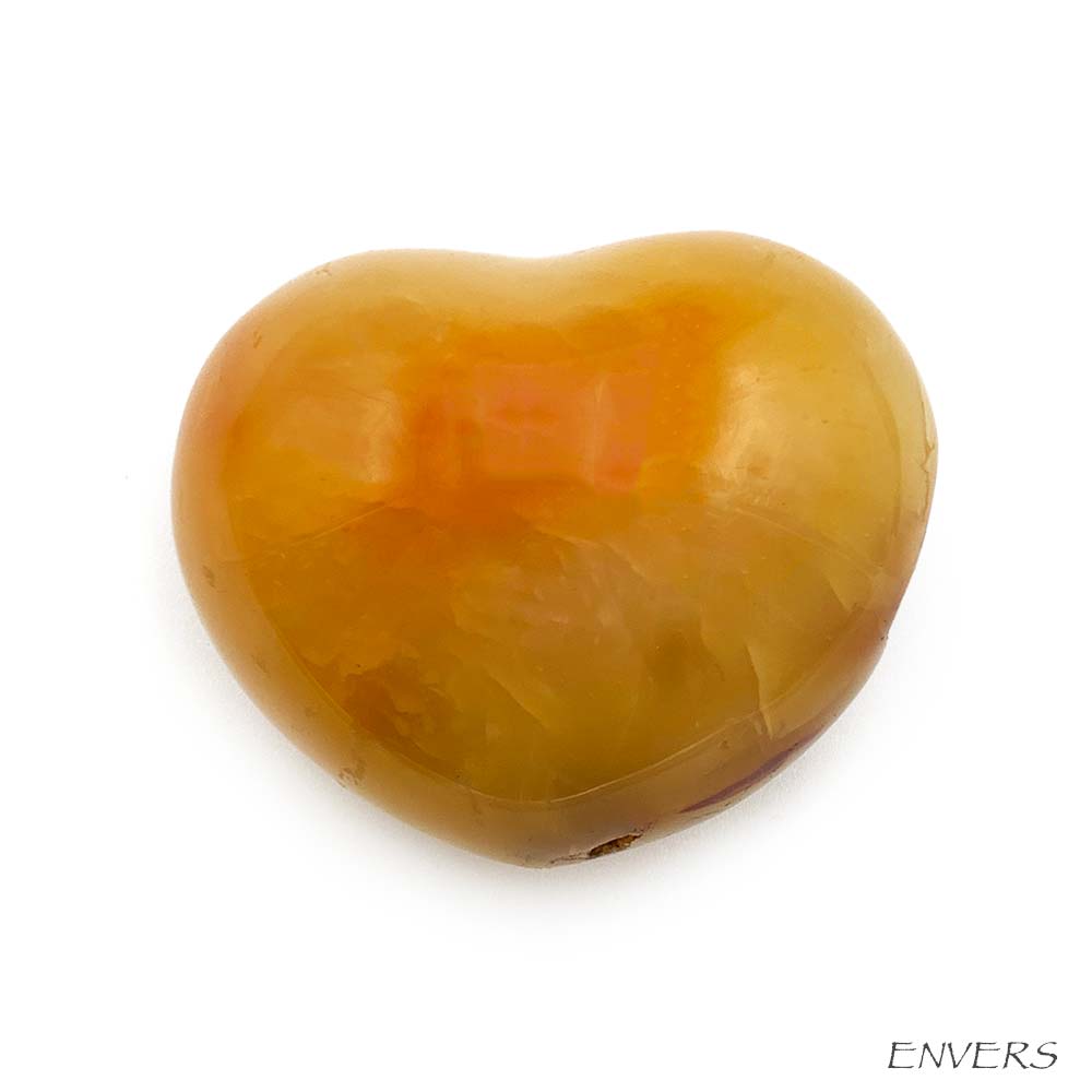 Coeur Cornaline - 4 cm