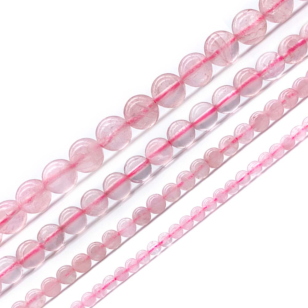 Fil de Perles en Quartz Rose