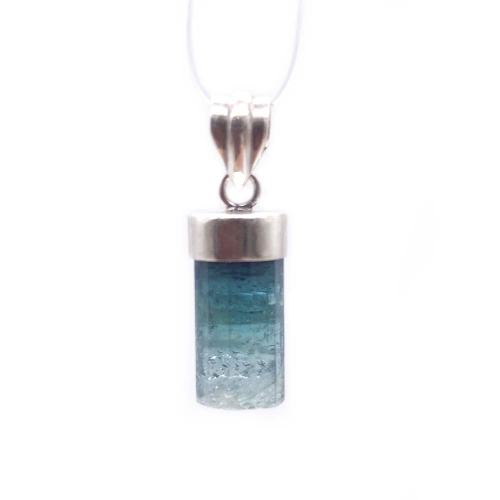 Pendentif Tourmaline Verte / Bleue