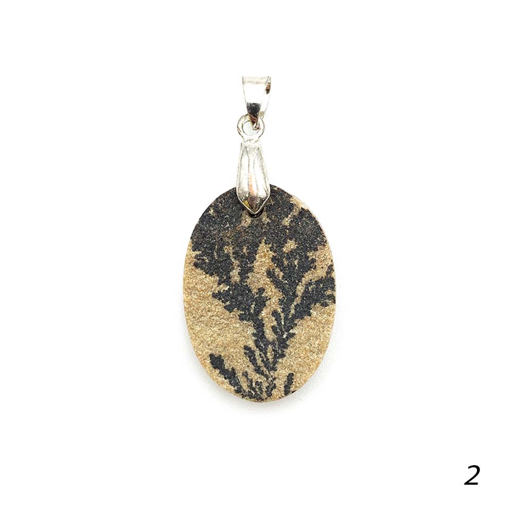 Pendentif Psilomélane Dendrite