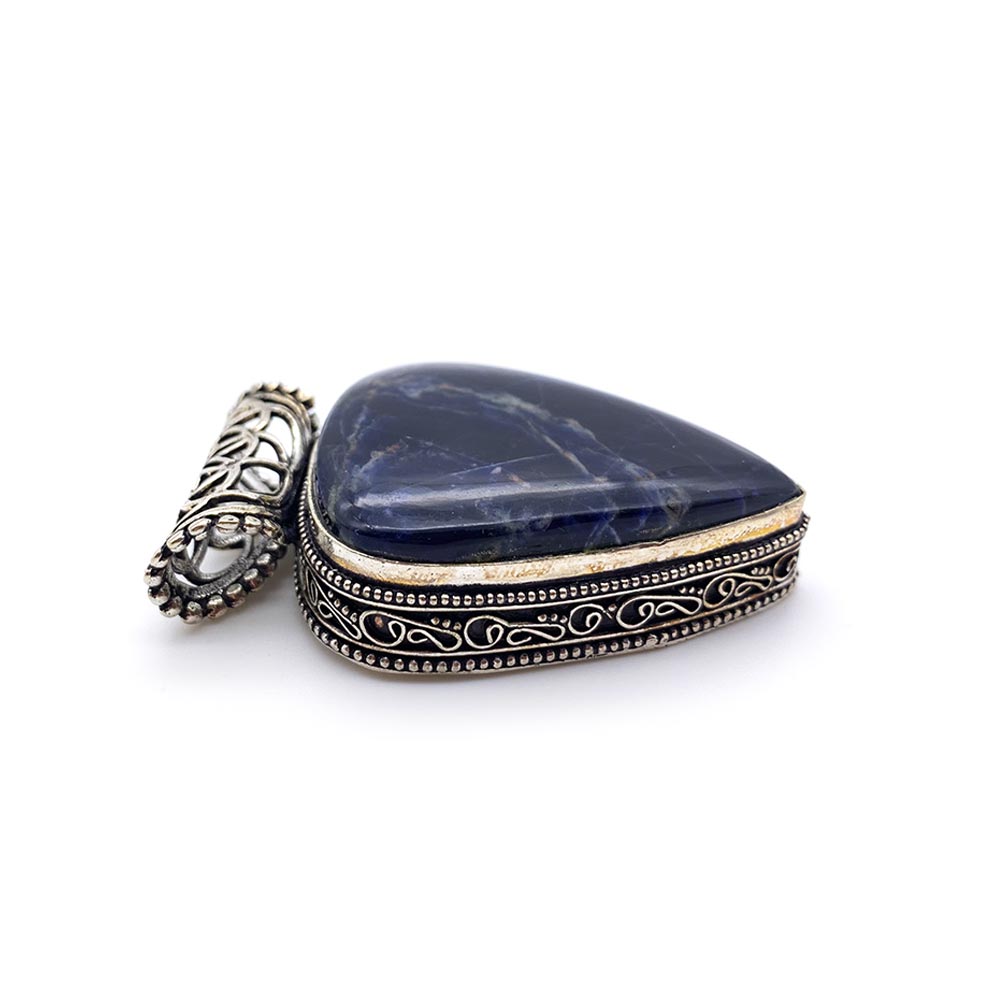 Pendentif Sodalite - Fleur de Vie