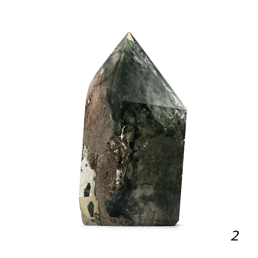 Obélisque en Quartz Lodolite