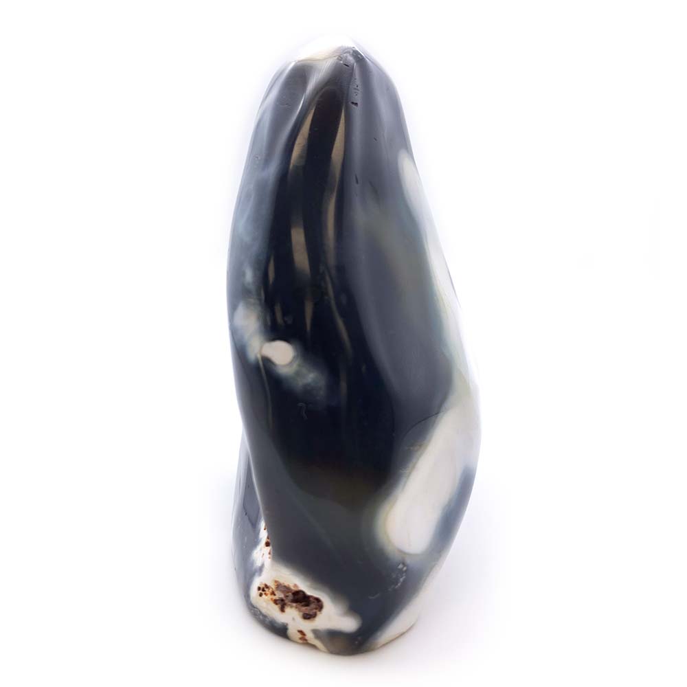 Agate Grise et Blanche Forme Libre