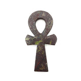 Croix Ankh en Jaspe Sang de Dragon