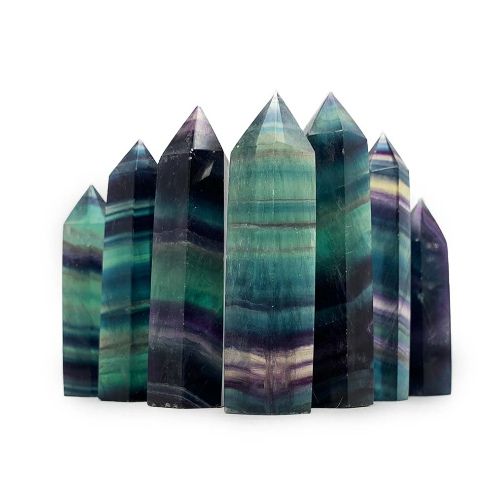 Obélisque en Fluorite Multicolore