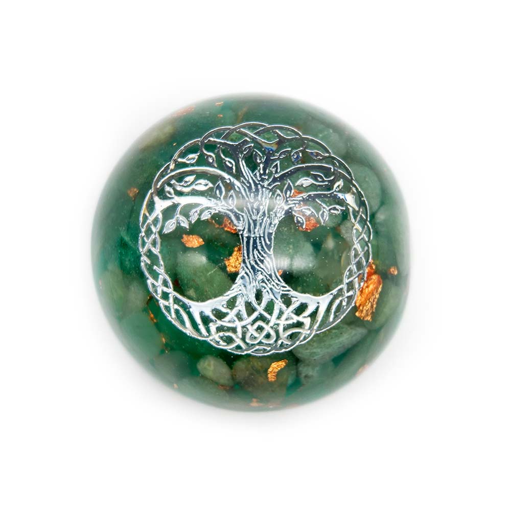 Orgonite Dôme en Aventurine & Arbre de Vie