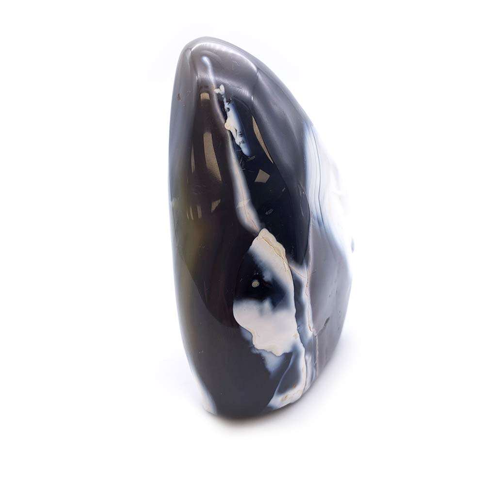 Agate Grise et Blanche Forme Libre