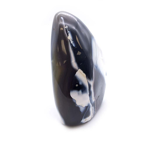 Agate Grise et Blanche Forme Libre