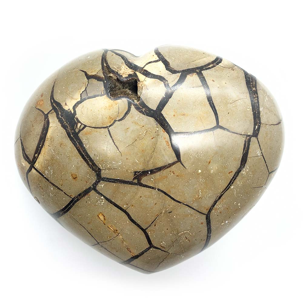 Coeur en Septaria Sauvage - 17,5 cm