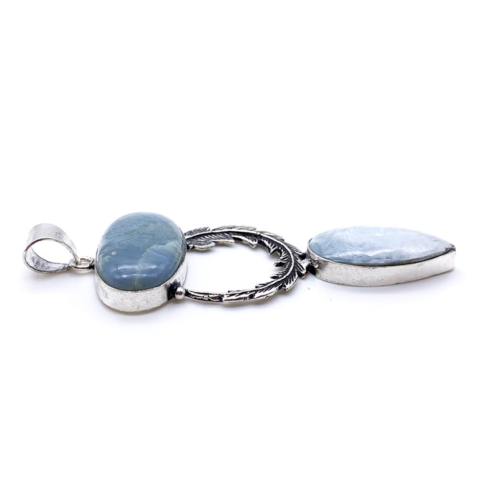 Pendentif Opale Owyhee - Plume