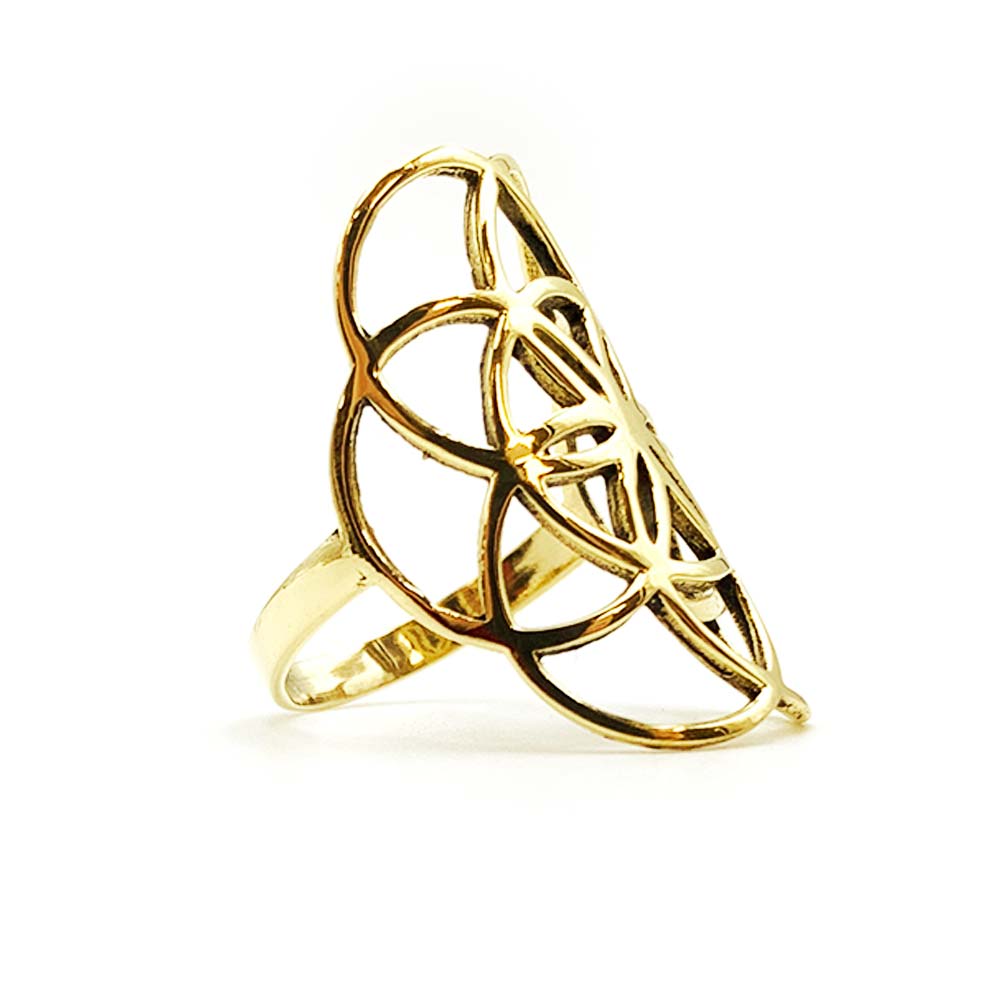 Bague Graine de Vie en Laiton