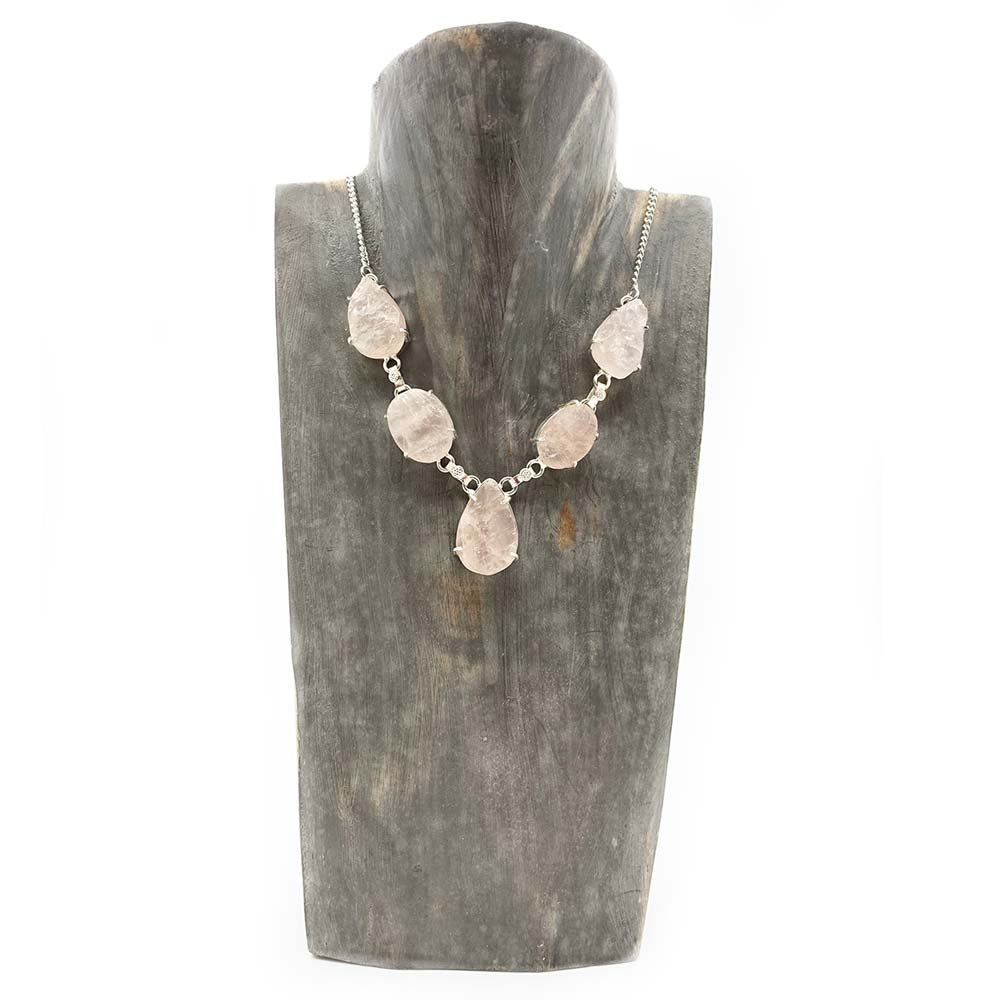 Collier Quartz Rose