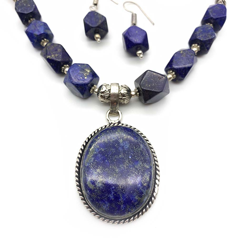 Collier & Boucles d'oreilles Lapis Lazuli