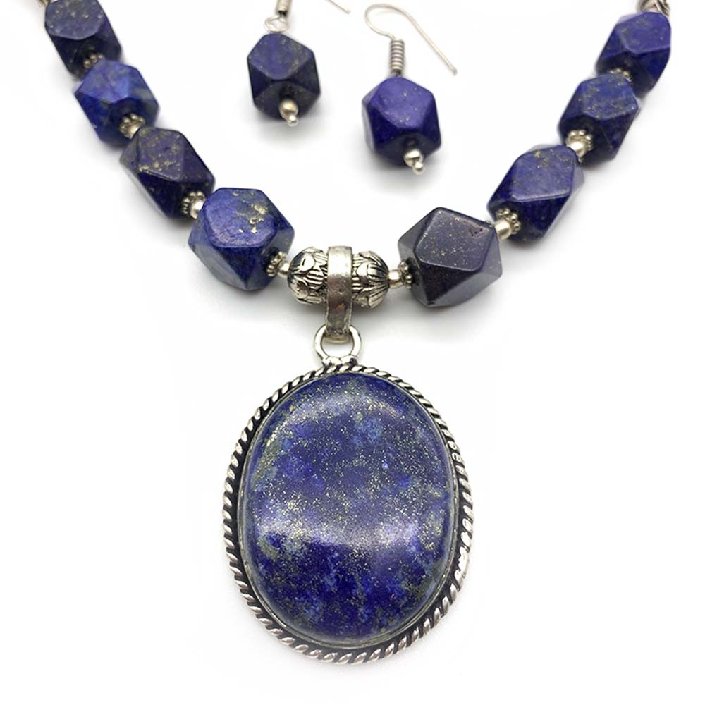 Collier & Boucles d'oreilles Lapis-Lazuli