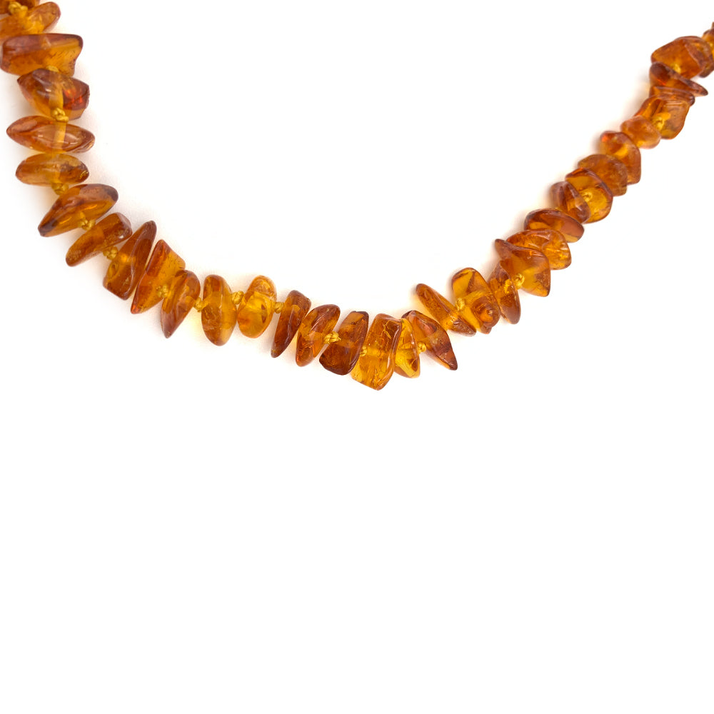 Collier Chips en Ambre Véritable de la Baltique