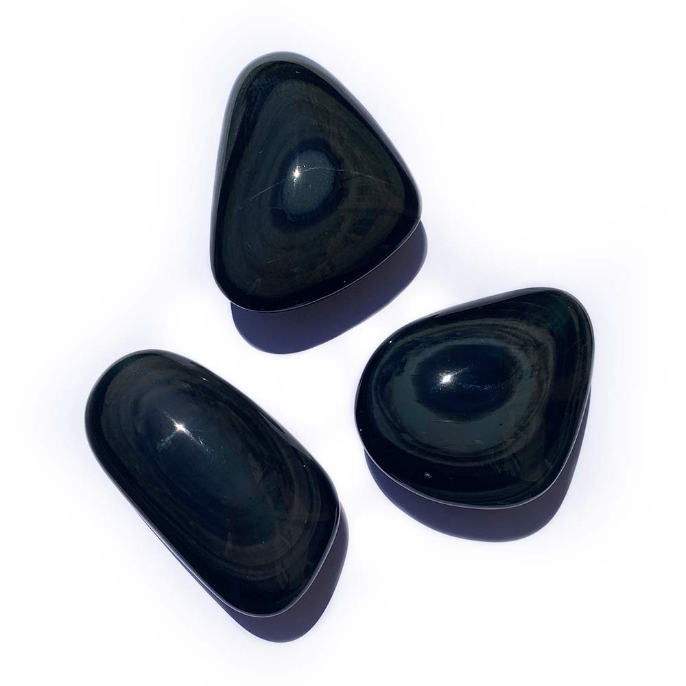 Galet en Obsidienne Oeil Céleste