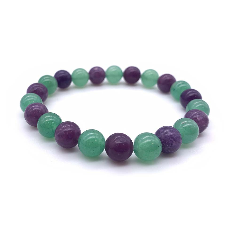 Bracelet Aventurine - Lépidolite