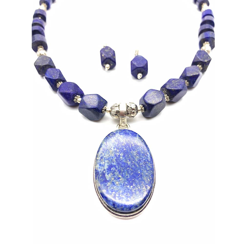 Collier & Boucles d'oreilles Lapis-Lazuli