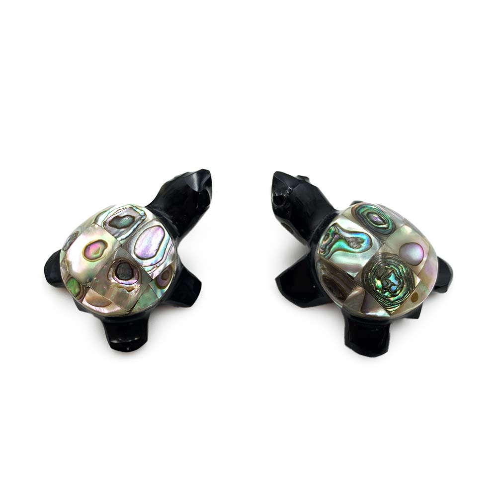 Pendentif Tortue en Obsidienne