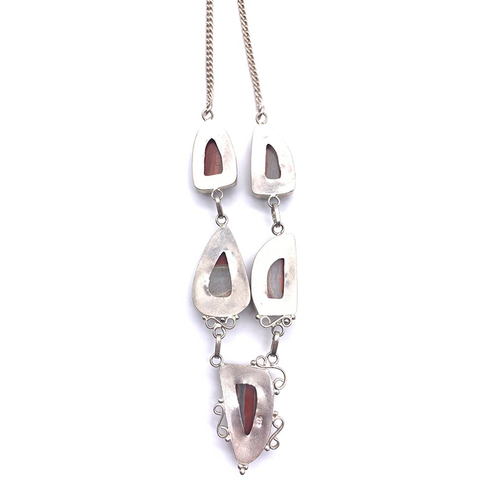 Collier Jaspe Arc-en-ciel