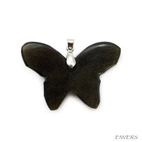 Pendentif Obsidienne Dorée - Papillon