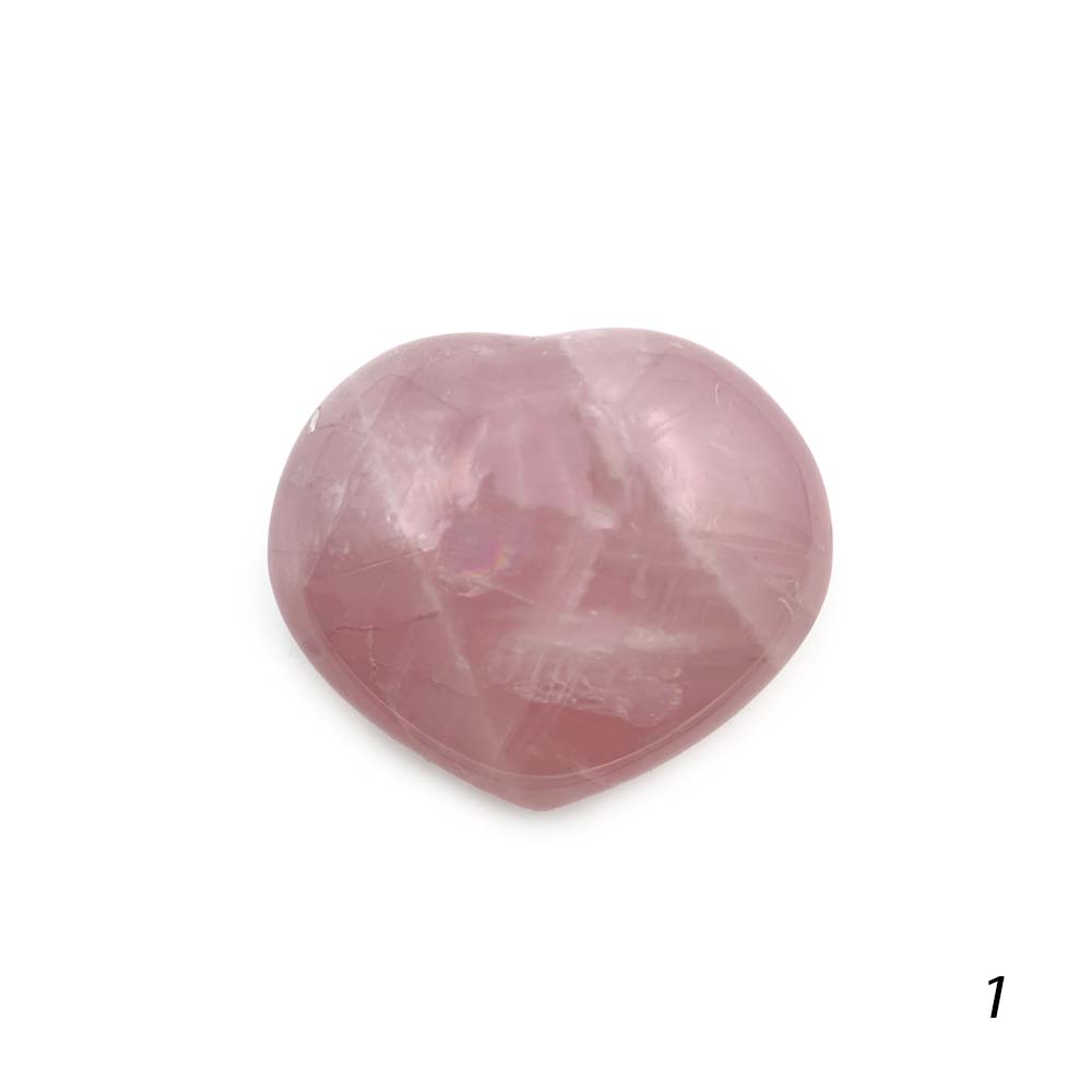 Coeur en Quartz Rose