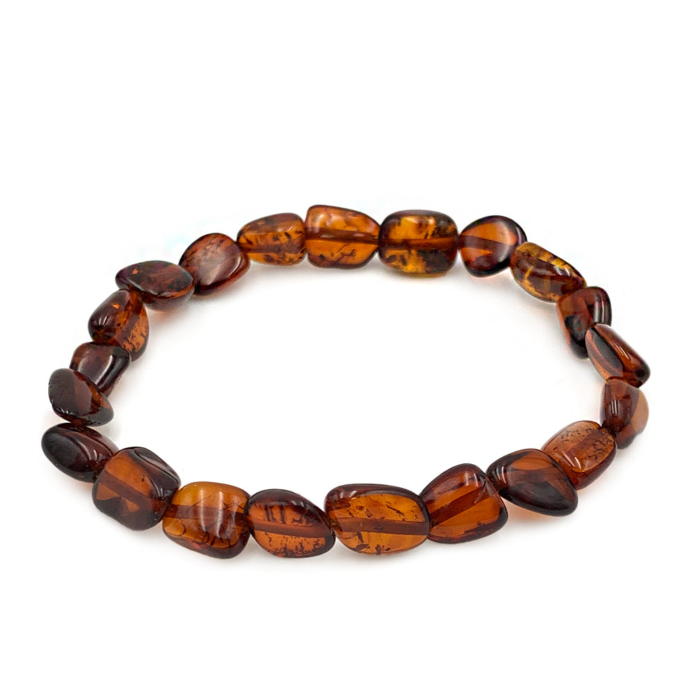 Bracelet en Ambre Véritable de la Baltique - Nuggets
