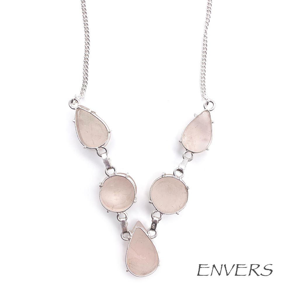 Collier Quartz Rose
