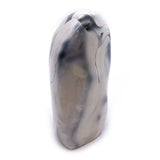 Agate Blanche et Grise Forme Libre
