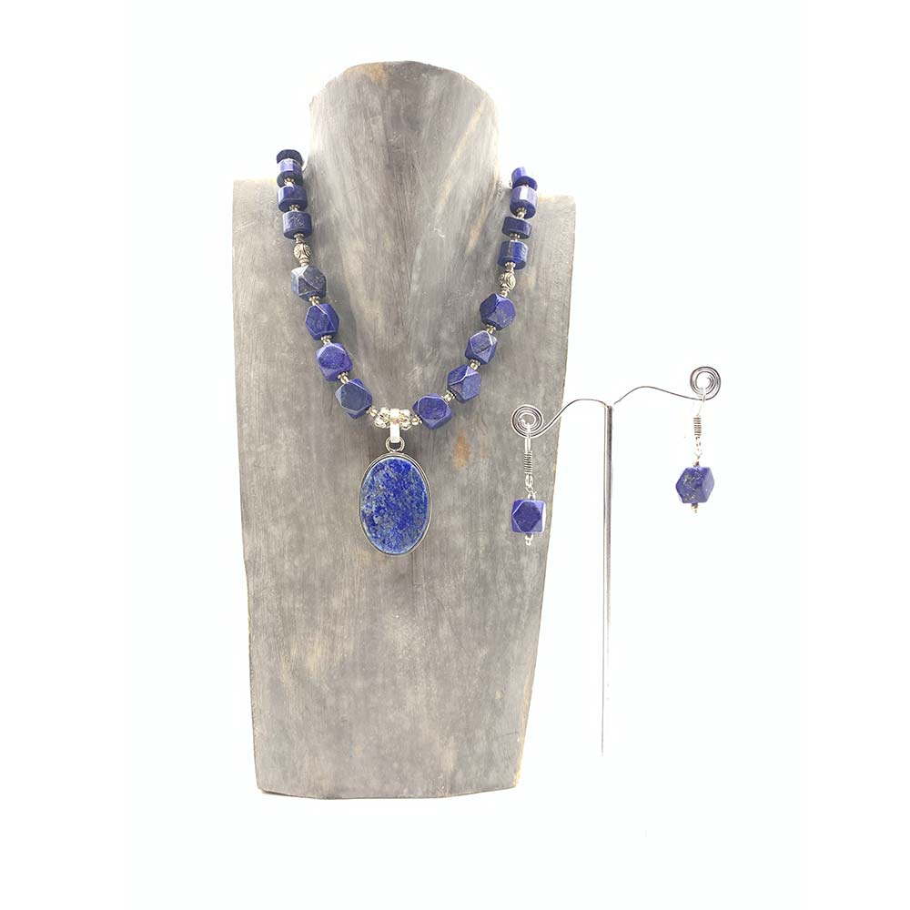 Collier & Boucles d'oreilles Lapis-Lazuli