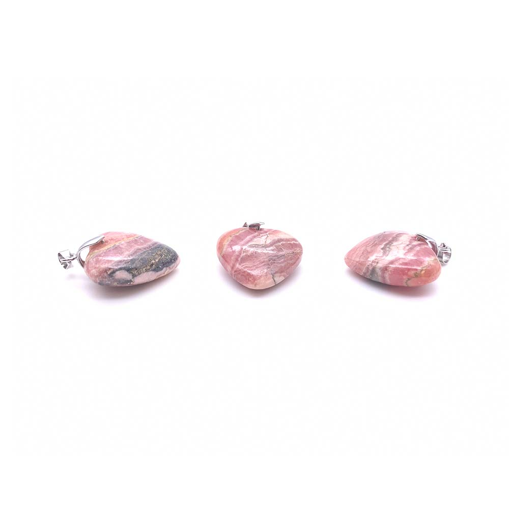 Pendentif Coeur en Rhodochrosite