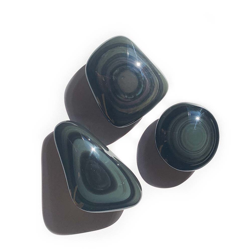 Galet en Obsidienne Oeil Céleste