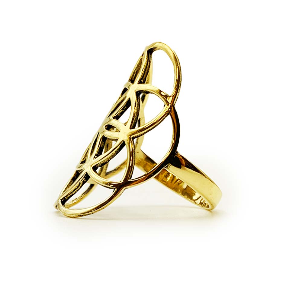 Bague Graine de Vie en Laiton