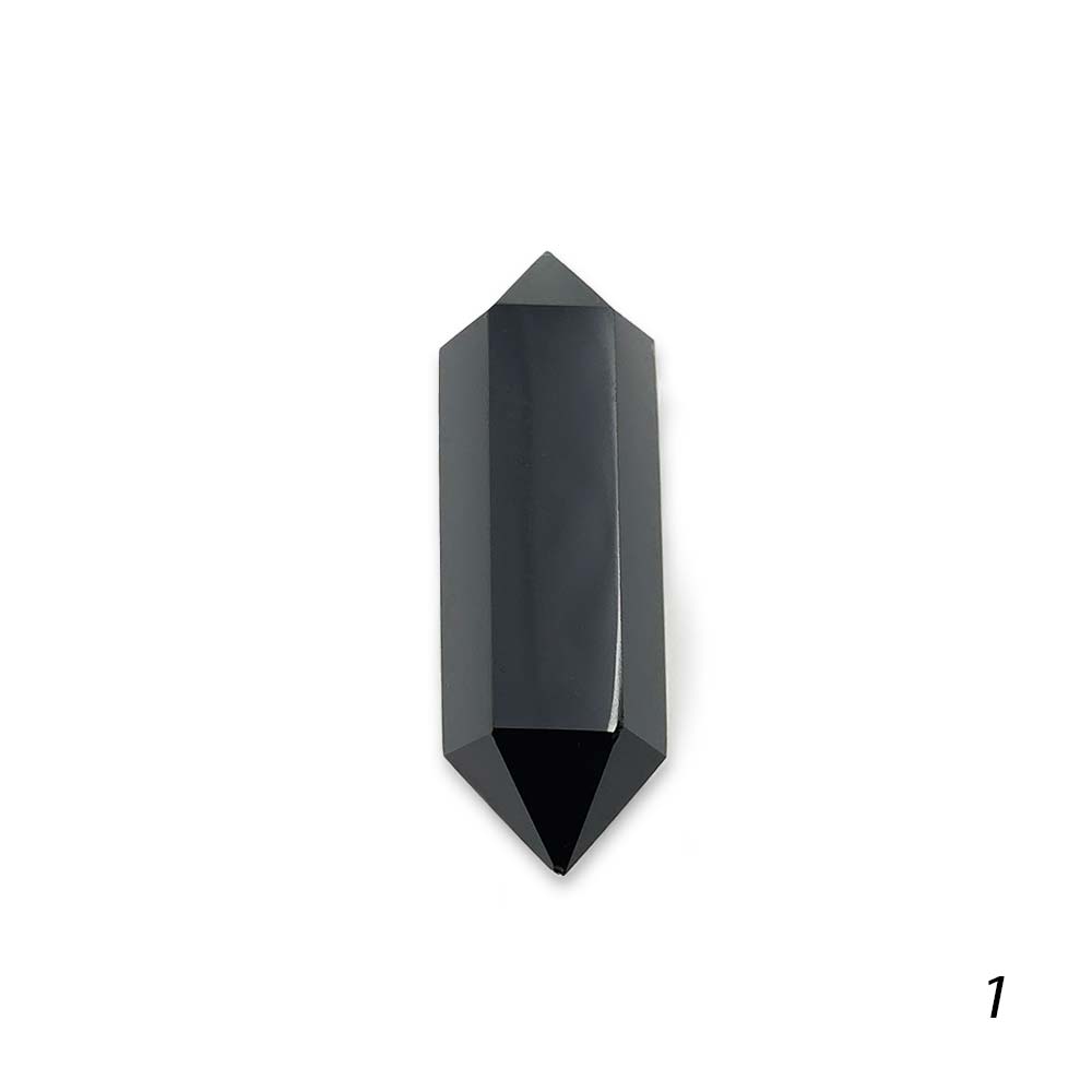 Pointe d'Obsidienne Noire biterminée