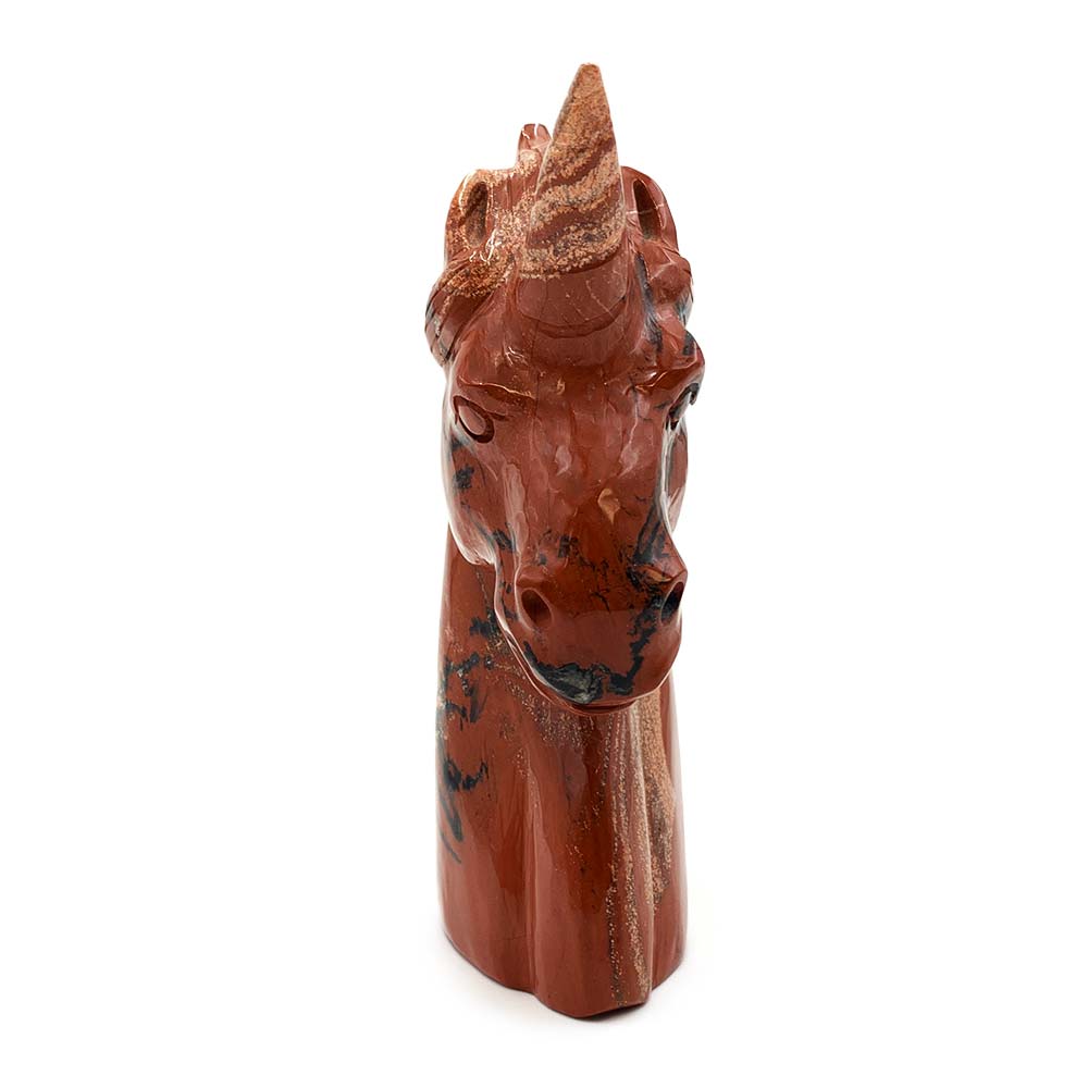 Licorne en Jaspe Rouge