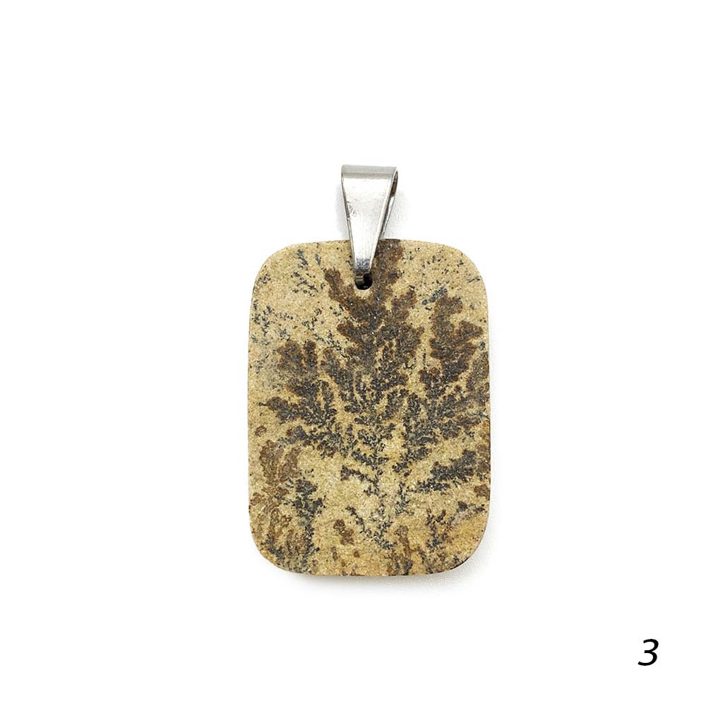 Pendentif Psilomélane Dendrite