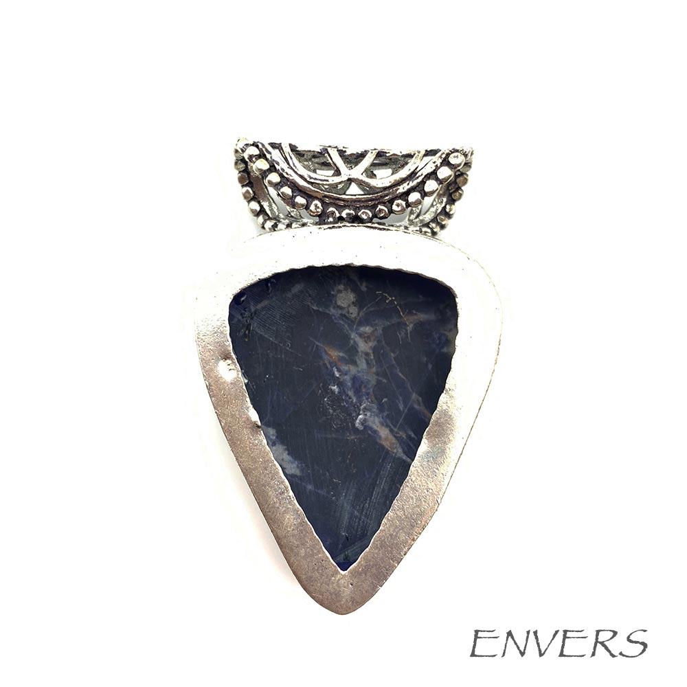 Pendentif Sodalite - Fleur de Vie