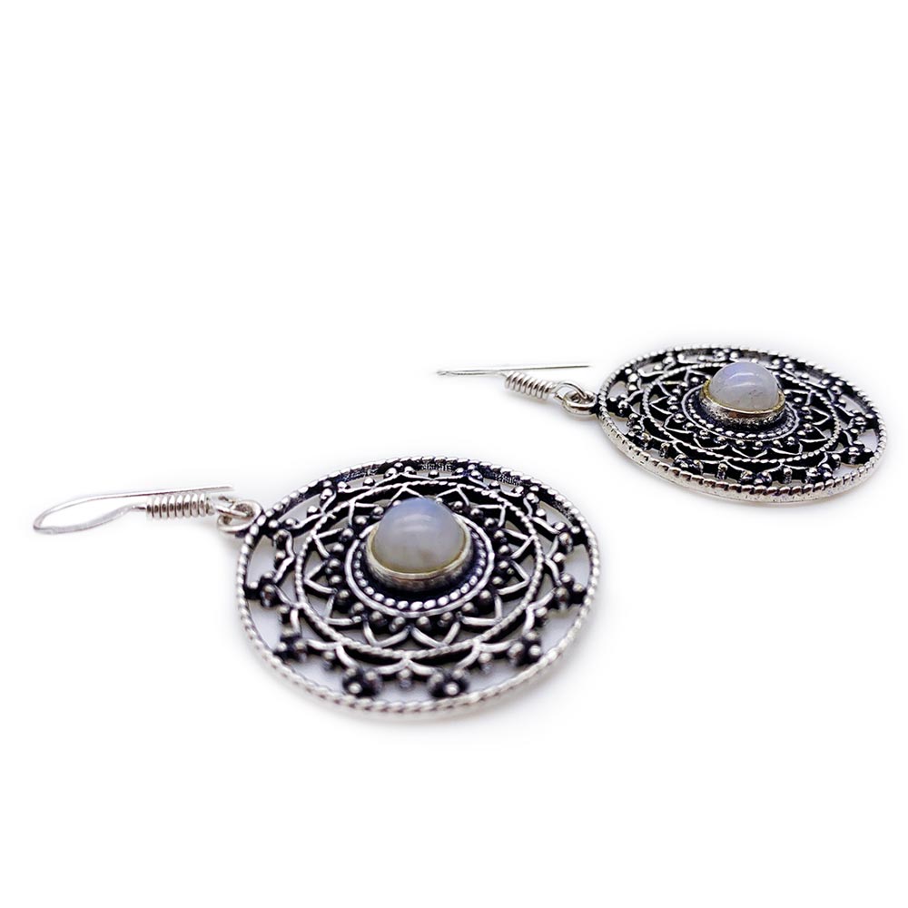 Boucles d'oreilles Pierre de Lune