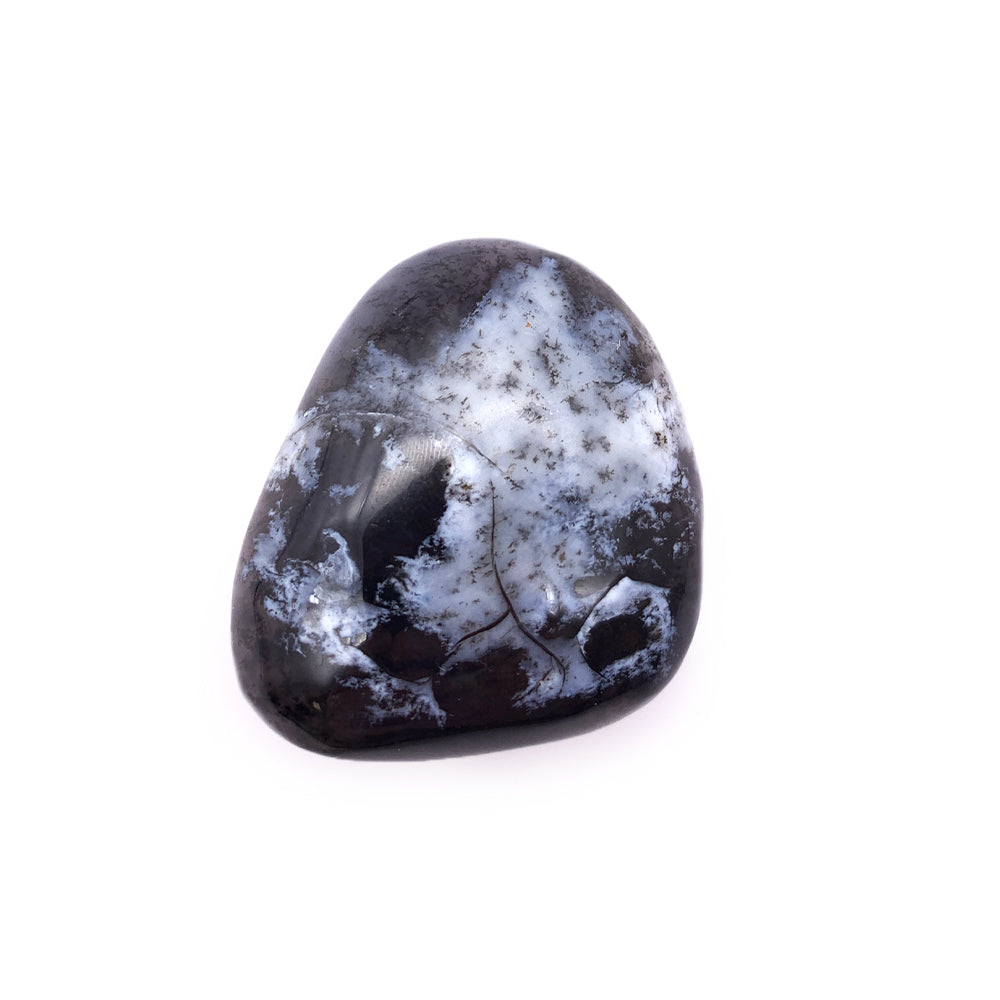 Merlinite - Agate / Opale Dendritique - Pierre Roulée