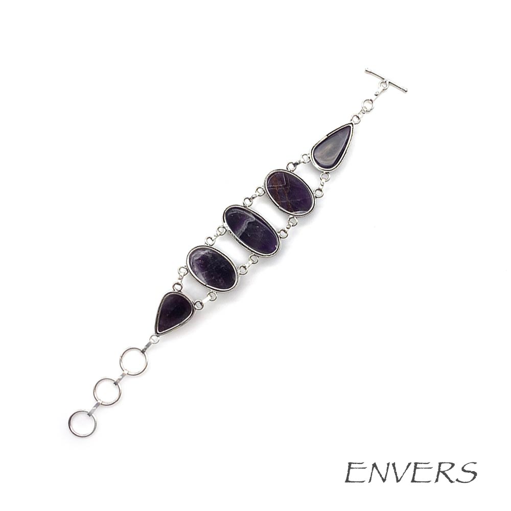 Bracelet Améthyste Chevron