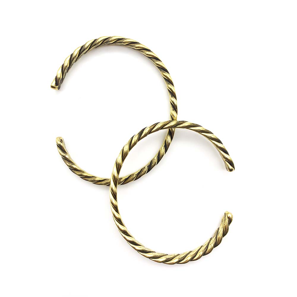 Bracelet torsadé en Laiton