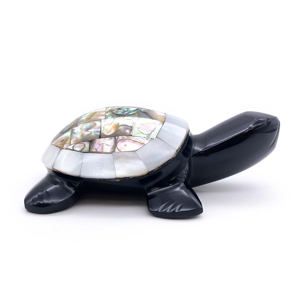 Tortue Obsidienne Noire et Nacre