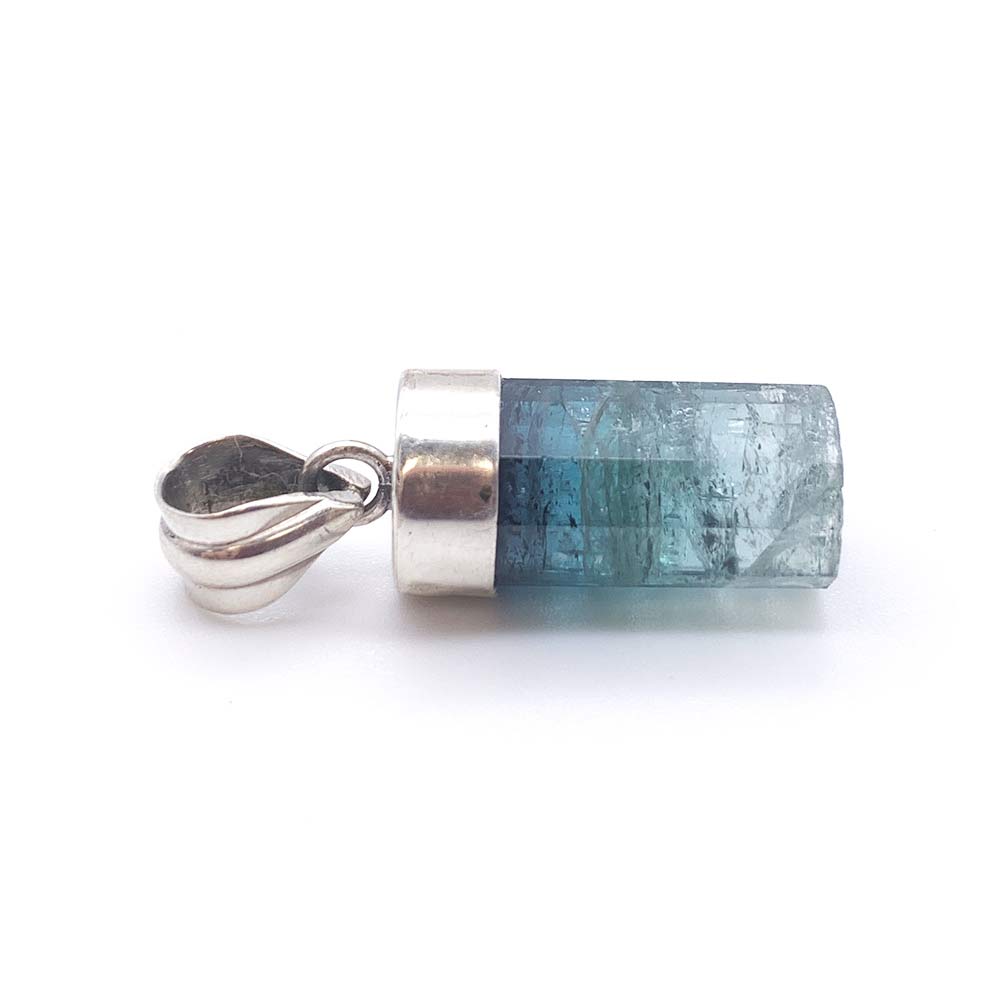 Pendentif Tourmaline Verte / Bleue