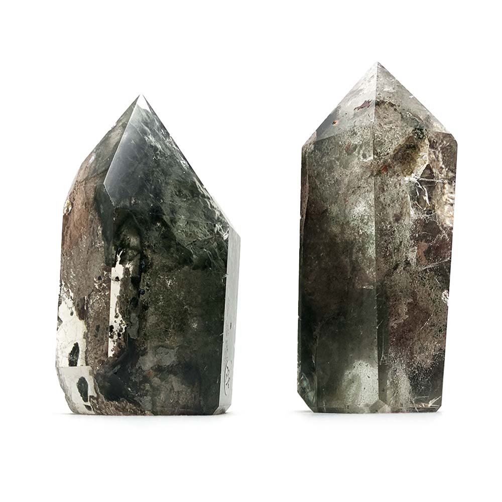 Obélisque en Quartz Lodolite